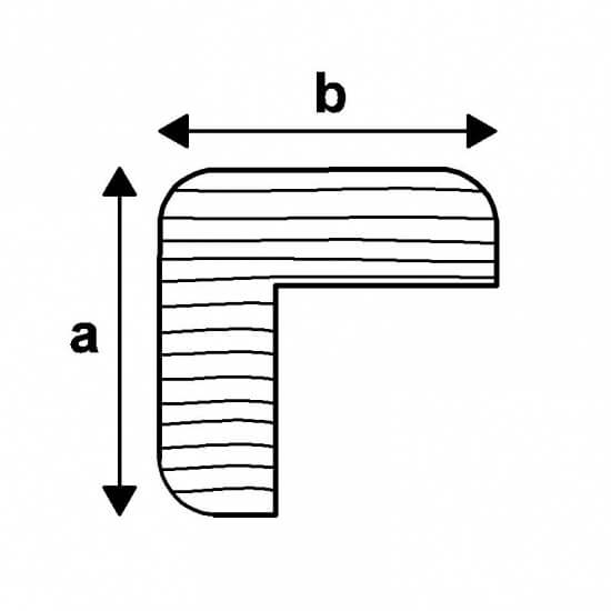 Teak hoekprofiel