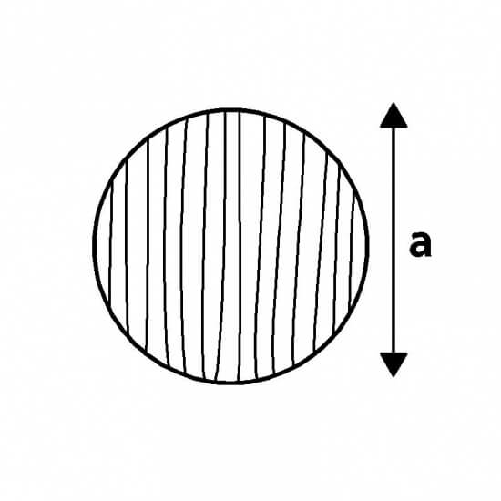 Teak Rundprofil