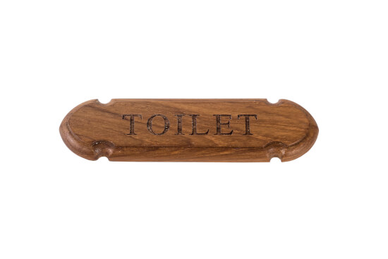 Name plate - Toilet