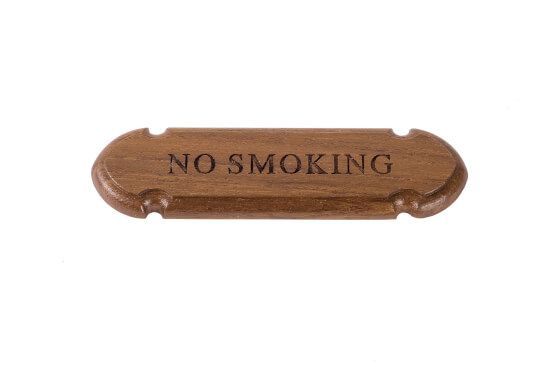 Name plate No smoking