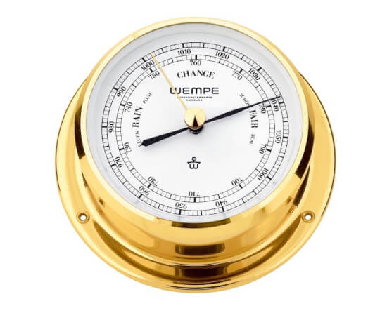 Skiff Barometer - Brass